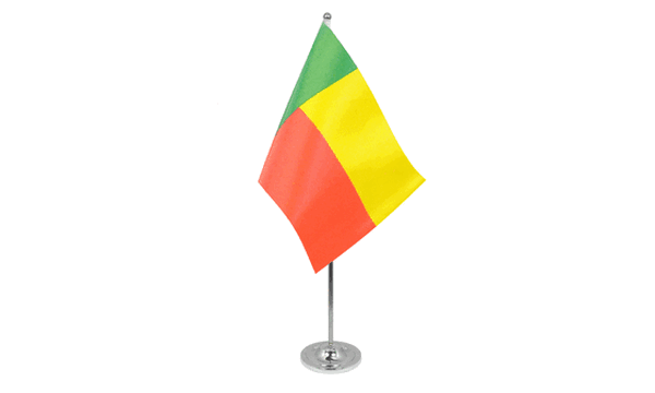 Benin Satin Table Flag